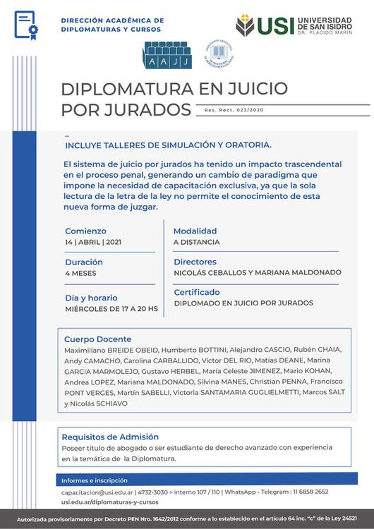 diplomatura juicio por jurados b 0604