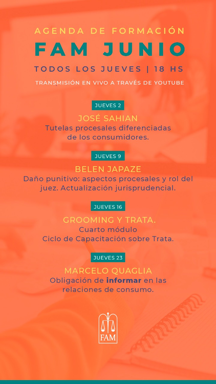 agenda formacion junion fam