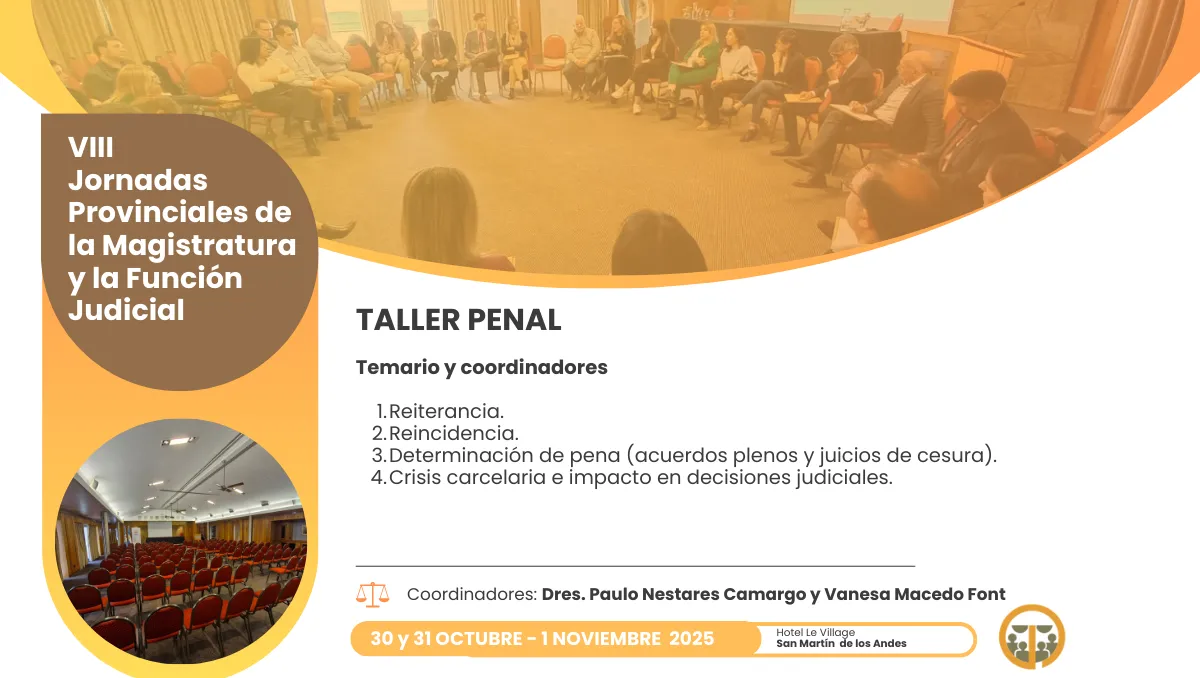 Temario Coordinadores Jornadas 2025 - Penal