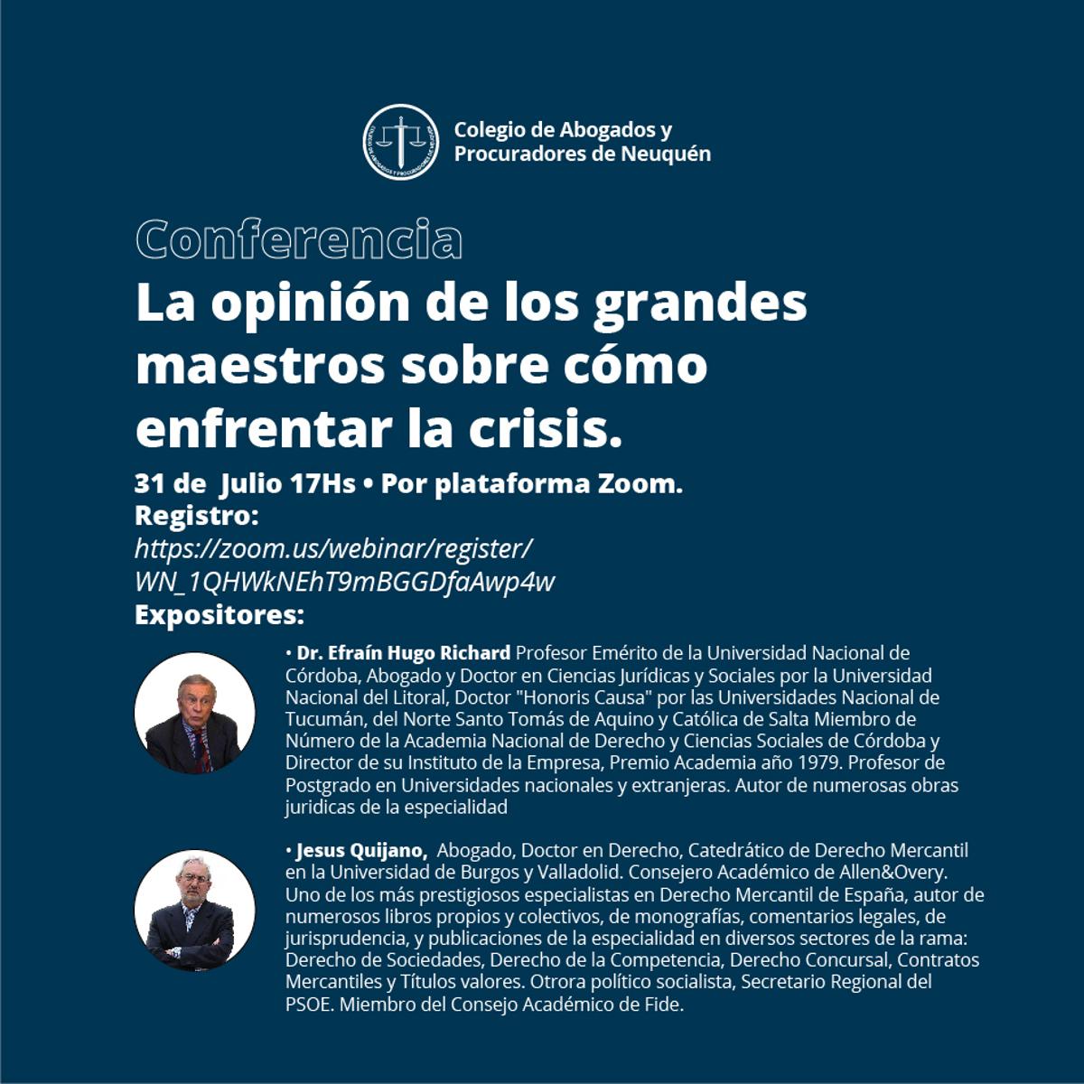 la opinion de los grandes juristas sobre la pandemia