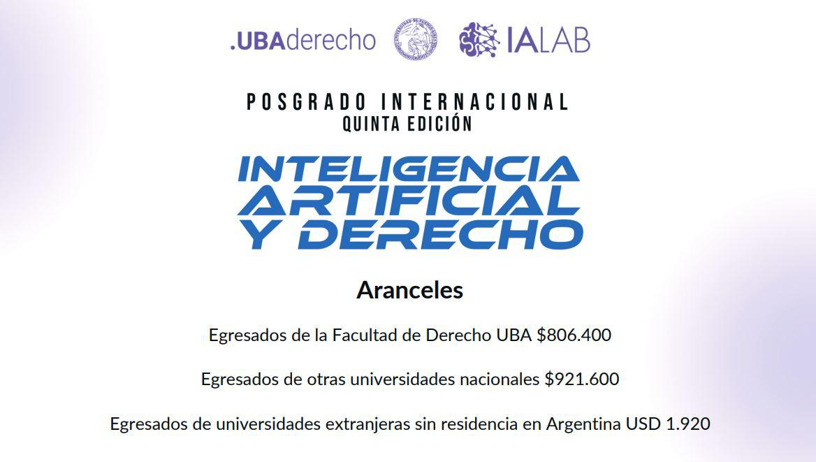 aranceles posgrado uba