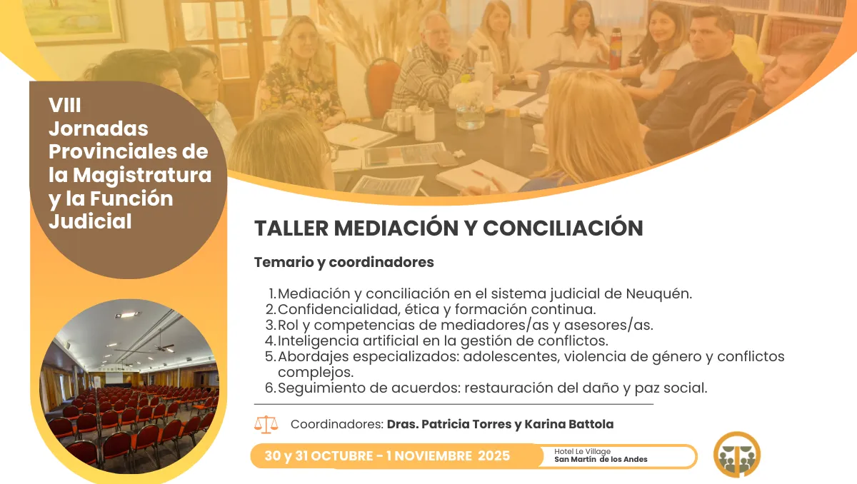 Temario Coordinadores Jornadas 2025 - Mediacion